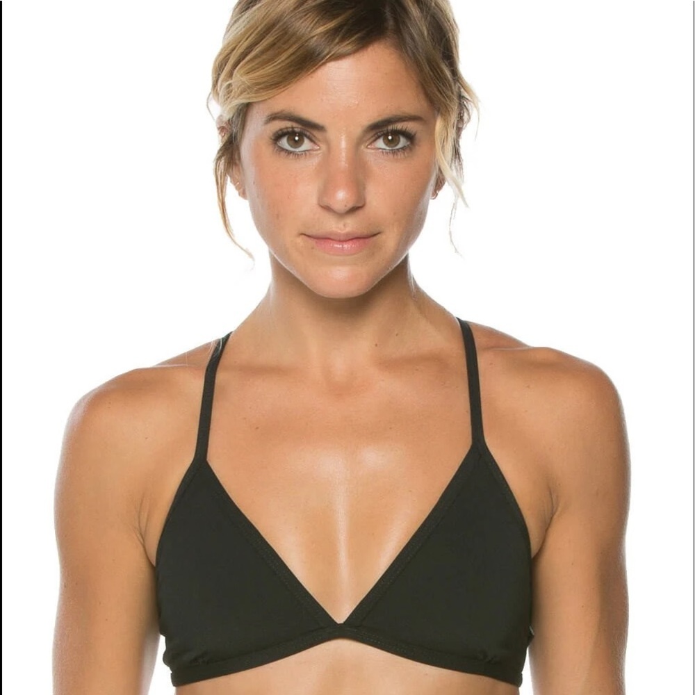 Jolyn Black Triangle Bikini Top